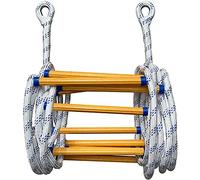 Fireproof Emergency Escape Ladder with Carabiners Quick Use Safety Rope Ladder for Fire Rescues Home Safety Emergency Preparedness and Fast Evacuation