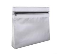 Fireproof Fiberglass File Bag Suitable for Storing Financial Statements Educational Certificates and Government Documents (silver)