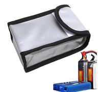 Fireproof Fire Battery, Fireproof Battery Container, Battery Storage Guard Protector, Portable Safety Boxes for Transportation, Wear-resistant Charging Bag, 140x90x55mm, Consulte la descripción, See