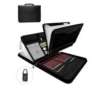 Fireproof Folio Important Document Organizer Bag - Accordion File Organizer, 26 Pocket Expanding File Folder with Labels,Safe Holder and Organizer for Birth Certificate,Paper,Receipt,Bill,etc.