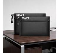 Fireproof For Cash Holders 2-Pack Made with Flame Retardant Silicone and 8-Layer Thermal Shielding for Reliable Safety