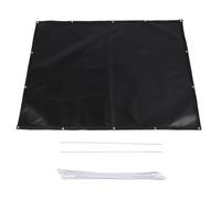 Fireproof Grill Cover & 3x6 Ft Under Grill Mat - Durable BBQ Protector for Deck Railing & Fence Heat-Resistant Stove Accessories for Outdoor Grill Safety