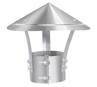 Fireproof inless Steel Chimney Cap - 80mm to 300mm Diameter, Cone-Sd Universal Rain Cover for Flue Pipe, & Weatherproof, Perfect for Wood Burning Stoves