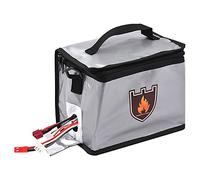 Fireproof Lipo Safe Bag Explosionproof Protective Battery Storage Pouch with Zippers Handle Strap Portable Guard for and Charging