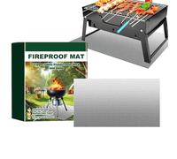 Fireproof Mat, Fire Mat for Fire Pit, Grill Mats for Outdoor Grill, Heat Insulating, Fireproof Cover Protection, Grill Mats for Patio, Lawn, Composite Decks, Grass, Yard,