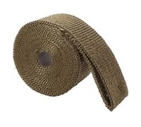 Fireproof Pipe Tape Tent Stove Fireproof Tape 5m Long Insulation Fireproof Pipe Wrap Anti Scalding Stove Flue Protector with 2pcs Adjustable Clamps for Outdoor