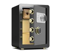 Fireproof Safe Wall-Mounted Steel Lockbox Anti-Theft Mechanical Lock Disk Lock Secure Storage (Color: Black Size: 36x32x40cm) - & Reliable