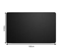 Fireproof Silicone Fiberglass Blanket BBQ Mat Heat Resistant Up to 300°C with Non-Slip for Surface for Grill, Fireplace, Welding, Lawn or Camping Floor Protection, Black 100x120cm