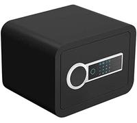 Fireproof Waterproof Deposit Cash Home Lock Digital Safe, Steel Security Box, Small Electronic Password Key ge Cabinet Layers 30 Fingerprin,Black