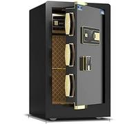 Fireproof Waterproof Safe and Money Box, Safety Boxes Cabinet Home Safes Electronic Combination Lock for Private Households with Medium Safe,Black