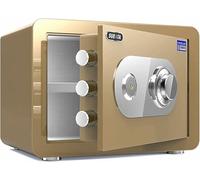 Fireproof Waterproof Safe Box - Small Steel Storage Box for Office Documents - Mechanical Code Lock for Security