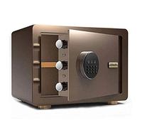 Fireproof Waterproof Safe Deposit Digital Safes and Lock Money Safety Boxes Jewelry Box for Home, Cash Safe/a/a,Coffee-a