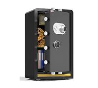 Fireproof Waterproof Safe Safe Box Security Safe Box Digital Cabinet Safe Large Home Safes are Fireproof and Anti-Theft, Mechanical Code Lock Safety Cabinet, Safe Cash Box, for Business Hote (Bla