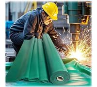 Fireproof Welding Blanket, High Temperature Air Duct Fabric, Heavy Duty Flame Retardant Cloth, 0.3MM Thickness, 1x50M