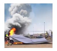 Fireproof Welding Blanket, Vehicle-Mounted Flame Retardant Blanket, High-Temperature Resistant Fire Safety Cover, Custom Size (6x9m) for Car and Parking Lot Protection