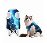 Fires and People Under Dark Clouds Recovery Suit for Dogs Cats After Surgery,Pet Recovery Shirt, Dog Onesies Pet Surgery Recovery Suit