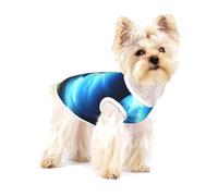 Fires and people under dark clouds Small Cotton Dog Vest Breathable Adjustable Pet T Shirt for Small Dogs Cats - Full Print Summer Puppy Clothes