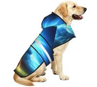 Fires And People Under Dark Clouds Waterproof Dog Raincoat And Rain Jacket With Hood, Reflective Strips And Adjustable Belly Strap, Fits Small To Large Dogs