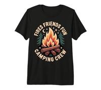 Fires Friends Fun Camping Crew Premium T-Shirt