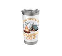 Fires Friends Fun Camping Crew Stainless Steel Insulated Tumbler