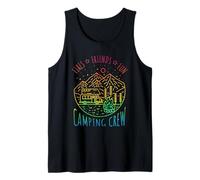Fires Friends Fun Camping Crew Tank Top