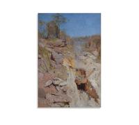 Fire's on Arthur Streeton Painter Poster Painting On Canvas Wall Art Poster Scroll Picture Print Walls Decor Home Posters 24x36inch(60x90cm)