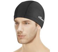 Firesara Fishtail Fabric Swimming Cap Women Men, Breathable High Elasticity Swim Cap Hair Protection Quick Dry Soft for Long Hair Short Hair, Kids Boys and Girls