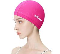 Firesara Fishtail Fabric Swimming Cap Women Men, Breathable High Elasticity Swim Cap Hair Protection Quick Dry Soft for Long Hair Short Hair, Kids Boys and Girls