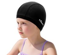 Firesara Fishtail Kids Swim Cap, Breathable High Elasticity Swimming Hats for Boys and Girls Quick Dry Soft for Toddler Aged 6-14 Bathing Cap for Children Swim Hat for Long Hair and Short Hair