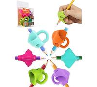 firesara Pencil Grips, Breakthrough Design Writing Correction Device Handwriting Aid Pencil Grip for Kids Children Adults Special Needs Righties or Lefties (4PCS)