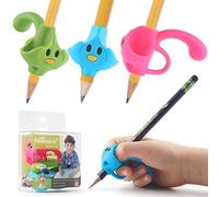 firesara Pencil Grips For Children, Upgraded Posture Correction Pen Grips Corrector 3 Pack Finger Grips For Righties And Lefties