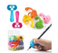 firesara Pencil Grips for Kids Handwriting Top Class and Two Sizes Aid Grip Trainer Posture Correction Finger Grip for Kids, Adults, Arthritis Designed for Righties or Lefties(4Standard+2Large)