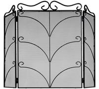 Firescreen - Black Metal - Heavy - Large - Ornate