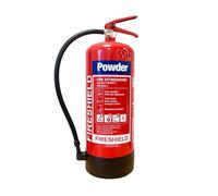 FireShield Dry Powder Fire Extinguisher 1kg - 9kg With PVC Extinguisher Cover CE Approved & Kitemarked BS N3, Ideal For Outdoor Use, BBQs, Home, Garden, Farm (9KG Extinguisher)