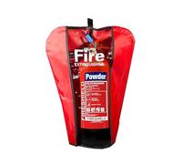 FireShield Dry Powder Fire Extinguisher 1kg - 9kg With PVC Extinguisher Cover CE Approved & Kitemarked BS N3, Ideal For Outdoor Use, BBQs, Home, Garden, Farm (2KG Extinguisher)
