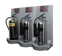 FireShield Modular Freestanding Fire Extinguisher Stand Triple, Flat Pack, Grey For Offices, Workshops or Garages, H 685mm x W 875mm x D 270mm