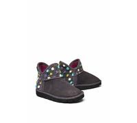 'Fireside 2' Spotty Bootie Slippers Moshulu Charcoal 8