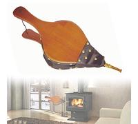 Fireside Bellows, Bellows,Fireplace Bellows,Bellow with Hanging Leather Strap,Air Blower for Fireplaces,Bbq and Camping,48x20cm