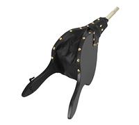 Fireside Bellows, Fireplace Bellows 18.7x7.7in Antique Wood Air Blower with Hanging Strap for Outdoor Camping BBQ Grill