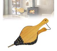 Fireside Bellows, Fireplace Wood Bellows,Manual Blower Leather Blower,Air Bellow Fireplace Blower Leather Bellows Fire Bellows(B)