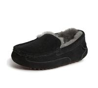 Fireside by Dearfoams Mens 75097 Moccasin Black Size: 11 Wide