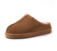 Fireside by Dearfoams Men's Grafton Slipper, Chestnut, 9 UK