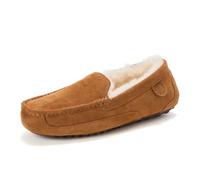 Fireside by Dearfoams Men's Melbourne Slipper, Chestnut, 10 UK