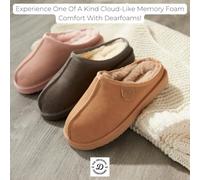 Fireside by Dearfoams Women's Greta Shearling Indoor/Outdoor Clog Slipper, Chestnut, 9 UK