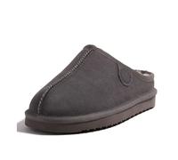 Fireside by Dearfoams Women's Greta Shearling Indoor/Outdoor Clog Slipper, Grey, 4 UK