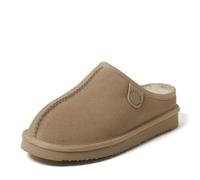 Fireside by Dearfoams Women's Greta Shearling Indoor/Outdoor Clog Slipper, Sand, 3 UK