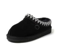 Fireside By Dearfoams Women's Queenstown Shearling Slippers, Memory Foam Suede Clog, Indoor/Outdoor Slip-in House Shoes