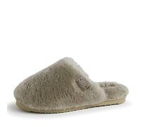 Fireside by Dearfoams womens Shelly Beach All Over Genuine Shearling Easy on/Off Scuff, Moss, 8 UK