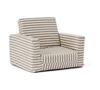 Fireside chair, striped Sand