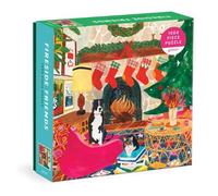 Galison 9780735375987 Fireside Friends Jigsaw Puzzle, Multicoloured, 1000 Pieces